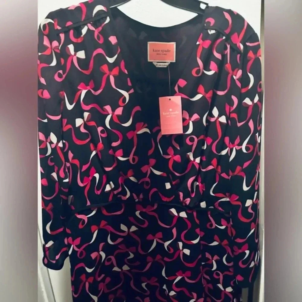NWT Kate Spade Ribbon Dress - Picture 4 of 5